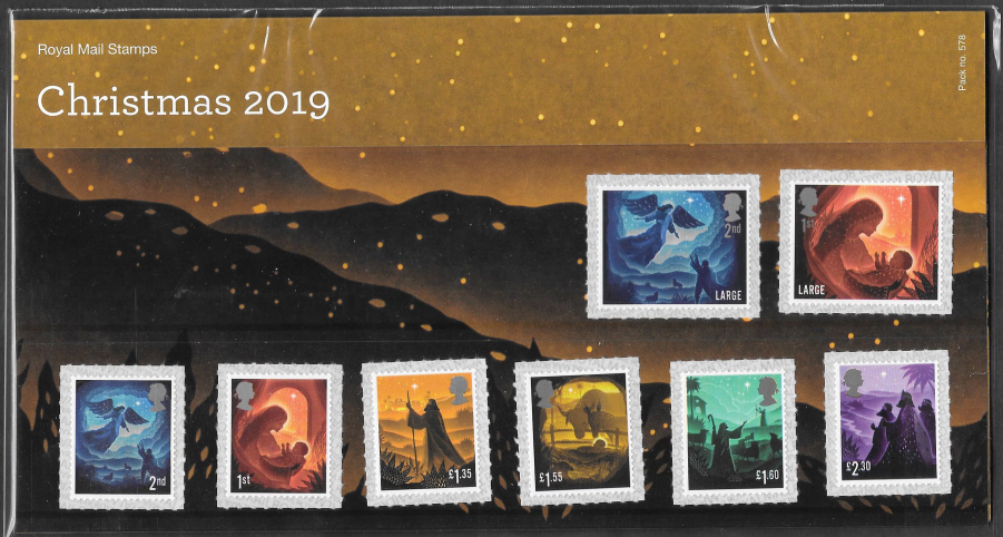 (image for) 2019 Christmas Royal Mail Presentation Pack 578